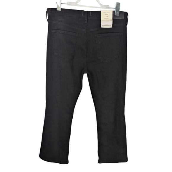 Citizens of Humanity Isola Cropped Boot Jeans Plush Black Sculpt Stretch NEW 32 - Picture 3 of 10